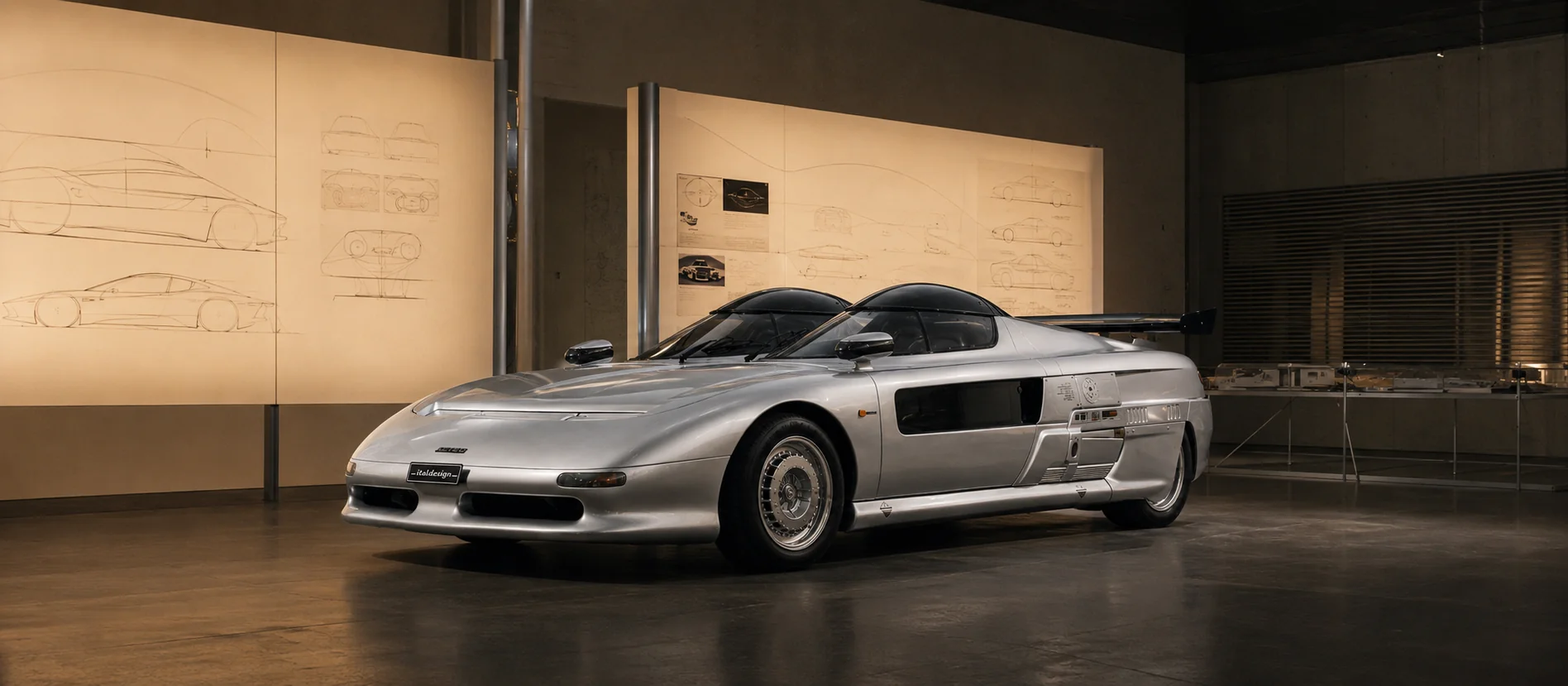 Giugiaro design drawing of the Aztec
